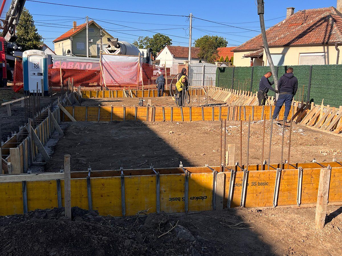 Punjenje - izlivanje betona cerklaža u oplati